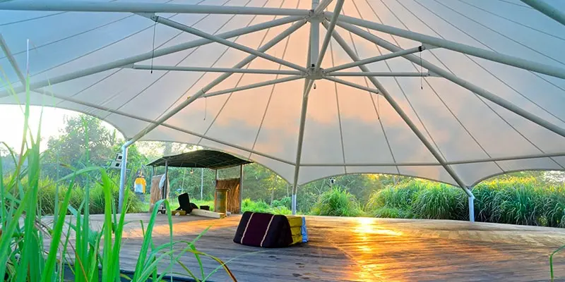 Bale meditation space · Bali Silent Retreat